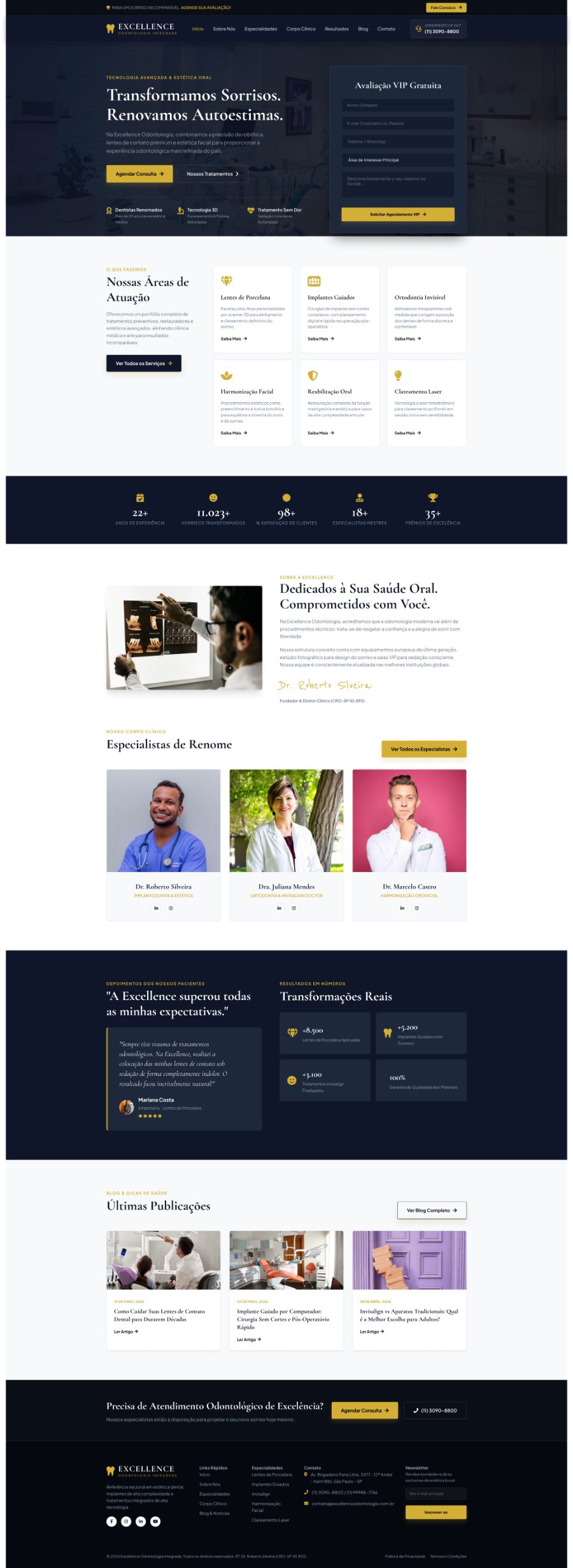 Página web para clínica odontológica